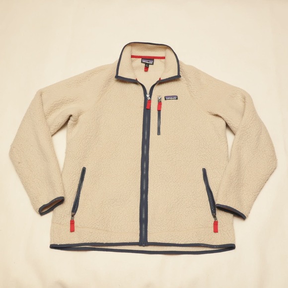 Patagonia Other - Patagonia Retro Pile El Cap Khaki Gorpcore Cream Sherpa Fleece Jacket XL
